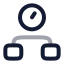 Timemanagement icon with twotone rounded style