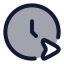 Timeschedule icon with duotone rounded style