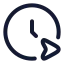 Timeschedule icon with stroke rounded style
