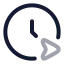 Timeschedule icon with twotone rounded style