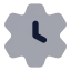 Timesetting icon with bulk rounded style