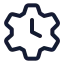 Timesetting icon with stroke standard style