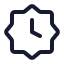 Timesetting icon with stroke standard style