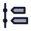 Timelinelist icon with duotone standard style