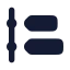 Timelinelist icon with solid rounded style