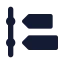 Timelinelist icon with solid standard style