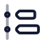 Timelinelist icon with twotone rounded style