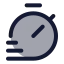 Timer icon with duotone standard style