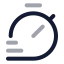 Timer icon with twotone rounded style
