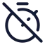 Timeroff icon with stroke standard style