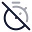Timeroff icon with twotone rounded style