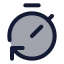 Timerreset icon with duotone standard style