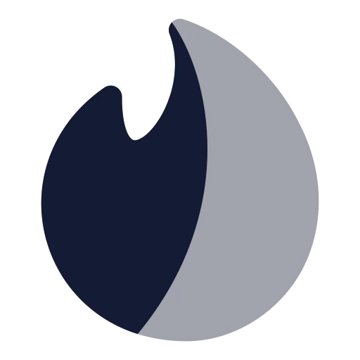 Tinder Icon in Bulk Rounded style