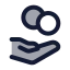 Tips icon with duotone rounded style