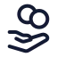 Tips icon with stroke rounded style