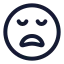 Tired icon with stroke rounded style