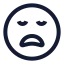 Tired icon with stroke sharp style