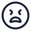 Tired icon with stroke rounded style