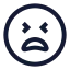 Tired icon with stroke sharp style