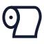 Tissuepaper icon with stroke sharp style