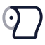 Tissuepaper icon with twotone rounded style