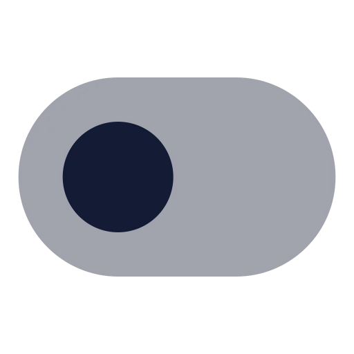 Toggle Left Icon in Bulk Rounded style