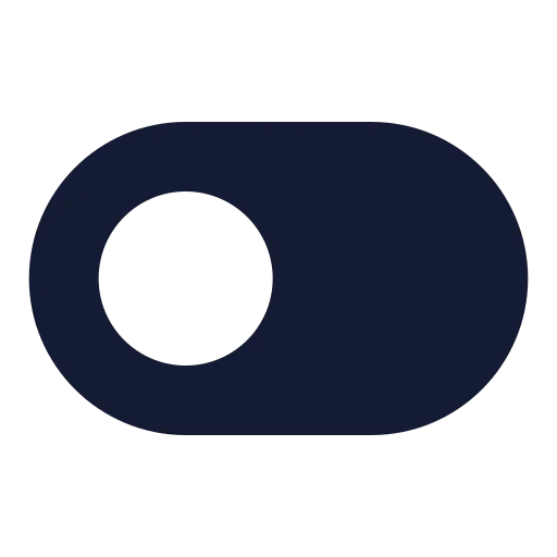Toggle Left Icon in Solid Rounded style