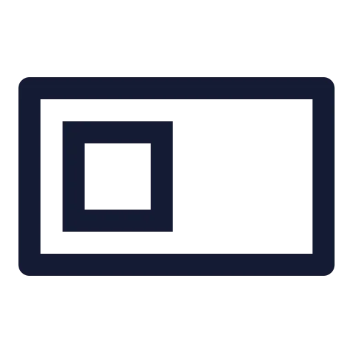 Toggle Left Icon in Stroke Sharp style