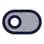 Toggleoff icon with duotone rounded style