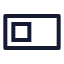 Toggleoff icon with stroke sharp style