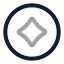 Tokencircle icon with twotone rounded style