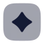 Tokensquare icon with bulk rounded style
