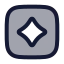 Tokensquare icon with duotone rounded style