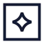 Tokensquare icon with stroke sharp style