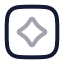 Tokensquare icon with twotone rounded style