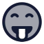 Tongue icon with duotone standard style