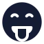 Tongue icon with solid standard style
