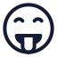 Tongue icon with stroke standard style