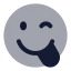 Tonguewinkright icon with bulk rounded style