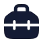 Toolbox icon with solid rounded style