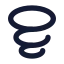 Tornado icon with solid standard style