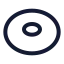 Torus icon with stroke rounded style