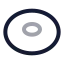 Torus icon with twotone rounded style