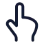 Touch icon with stroke rounded style