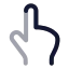 Touch icon with twotone rounded style