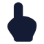 Touch icon with solid rounded style
