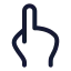 Touch icon with stroke rounded style