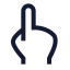 Touch icon with stroke sharp style