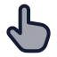 Touch icon with duotone rounded style