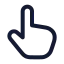 Touch icon with stroke rounded style